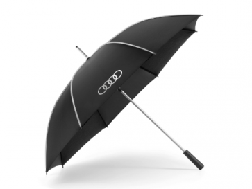 Paraguas Audi, negro/plata, grande