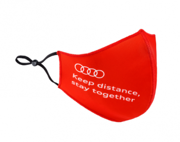 Audi boca-nariz-máscara, roja / gris