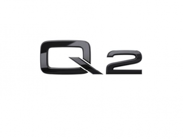 Denominación de modelo Q2 en negro