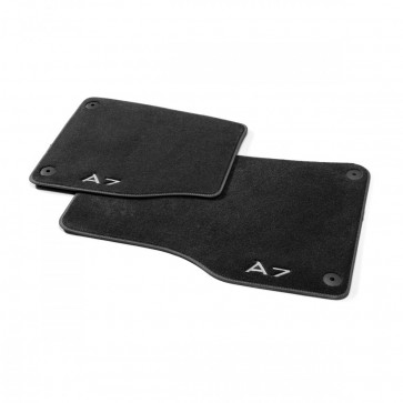 Alfombrillas textiles Premium, delantera negro/gris acero