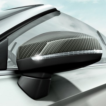 Carcasa del retrovisor exterior en carbono, para vehículos con Audi side assist