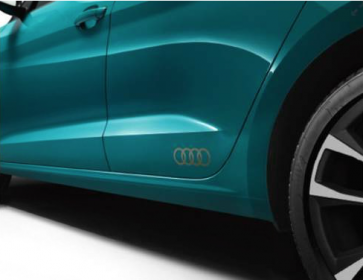Láminas decorativas con los aros de Audi