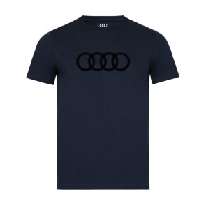 Camiseta logo hombre , azul