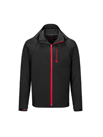Chaqueta Audi Sport con zip negra, hombre