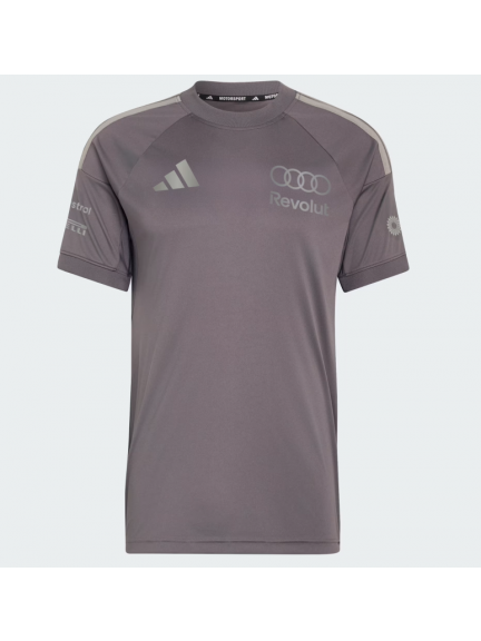 Camiseta réplica piloto Audi F1, gris, hombre