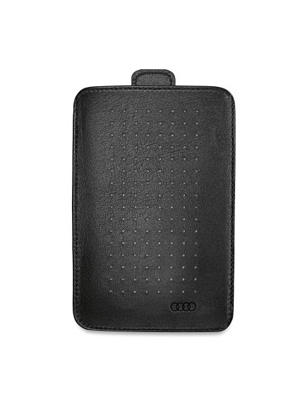 Funda de cuero smartphone negro