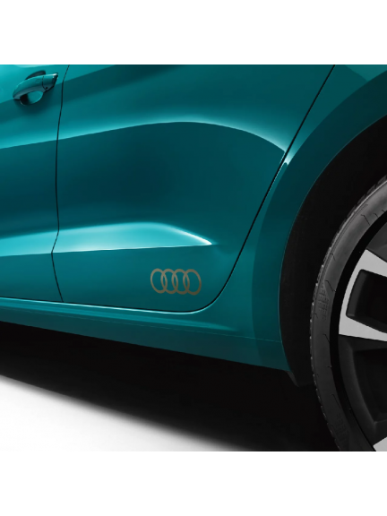 Láminas decorativas con los aros de Audi - Bronce