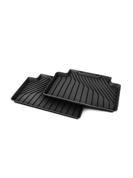 Alfombrillas para todo tipo de clima para la parte trasera, negro