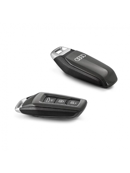 Carcasa para llave en gris efecto perla con aros Audi