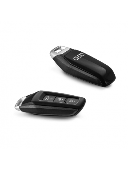 Carcasa para llave en color negro mito metalizado con aros Audi