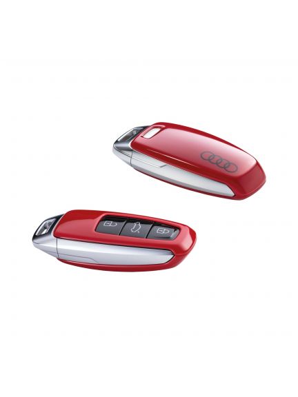 Carcasa para llave en rojo metalizado