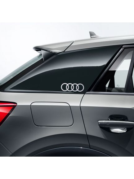 Láminas decorativas con los aros de Audi