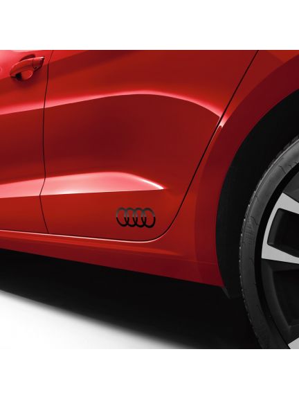 Láminas decorativas con los aros de Audi